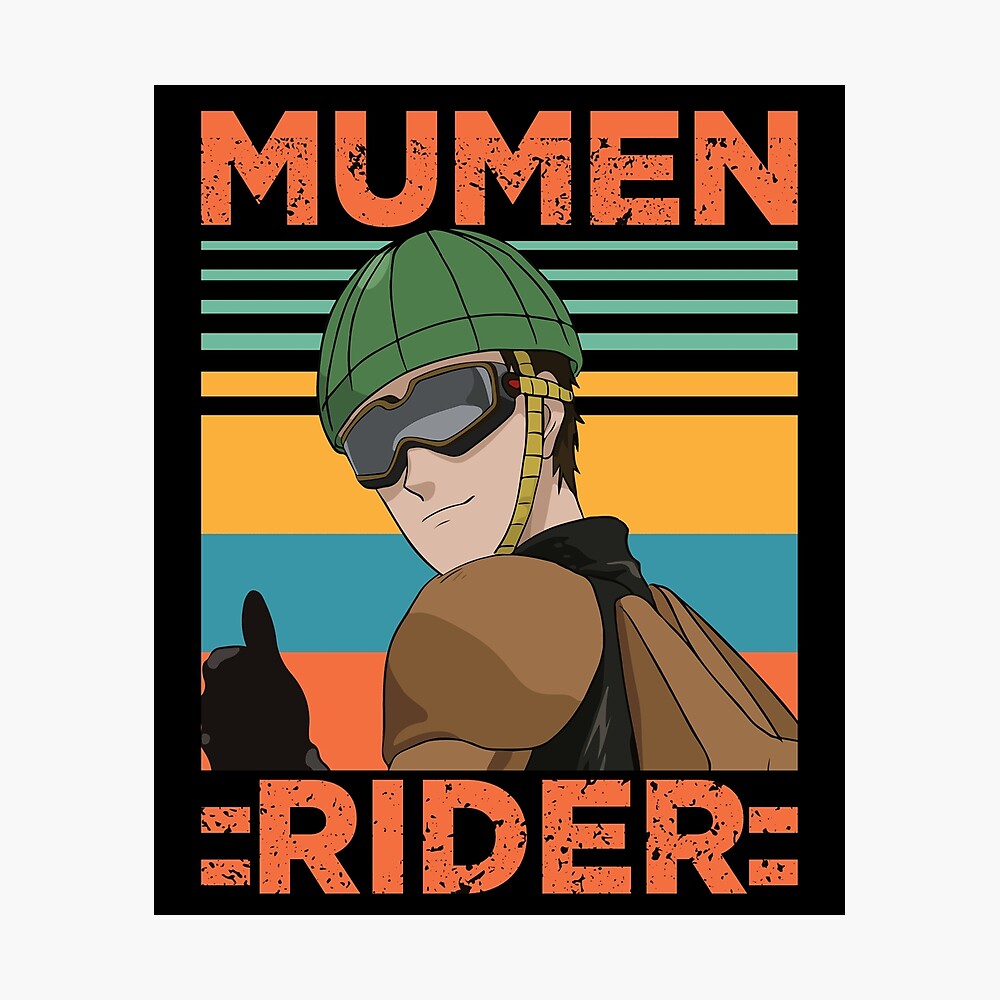 Mumen Rider Bicycle Vintage 無免ライダー Punch One Fans Serious Meme Poster For Sale By Kyubiiche136 Redbubble