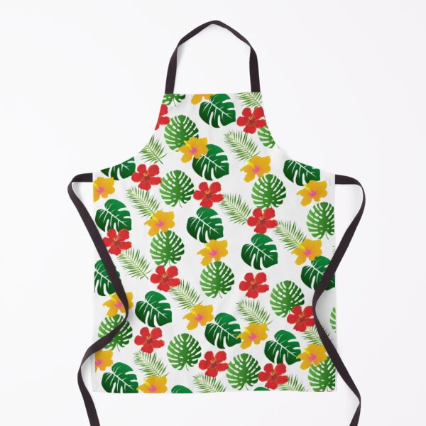 Item preview, tropical leaves and flower pattern designed and sold by nadeesha55.