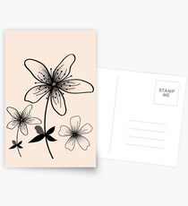 Flowers Designs Postcards