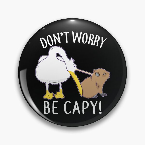 Item preview, Don't Worry, Be Capy. Capybara Orange Unbothered Funny designed and sold by alltheprints.