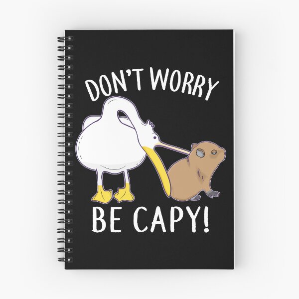 Item preview, Don't Worry, Be Capy. Capybara Orange Unbothered Funny designed and sold by alltheprints.