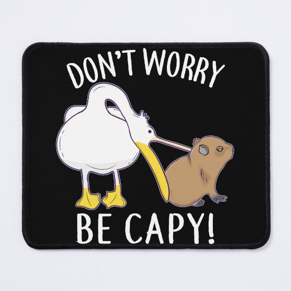 Item preview, Don't Worry, Be Capy. Capybara Orange Unbothered Funny designed and sold by alltheprints.