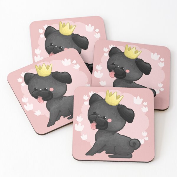 Item preview, The Black King Pug Dog designed and sold by Khotekmei.