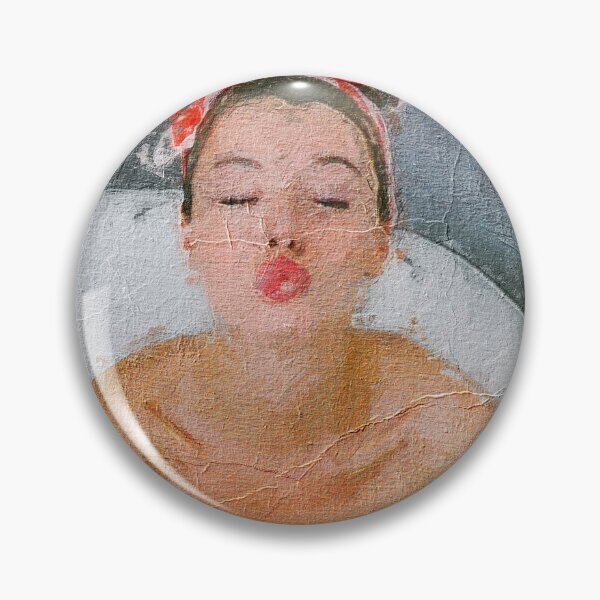 Item preview, Girl in a bath in retro style. Antique stylized oil painting. designed and sold by Ihor Ivanov.
