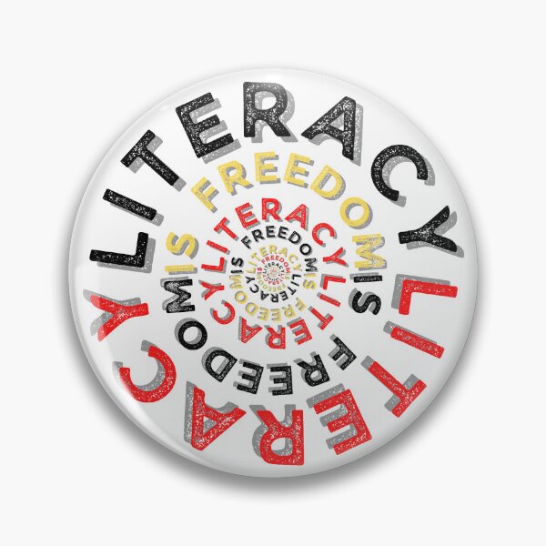 Item preview, Literacy Is Freedom Circle designed and sold by TrueWorth.