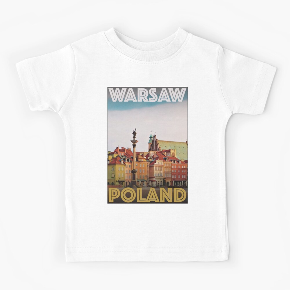 Warsaw Souvenir T-shirt Design 1 Blue Kids T-Shirt