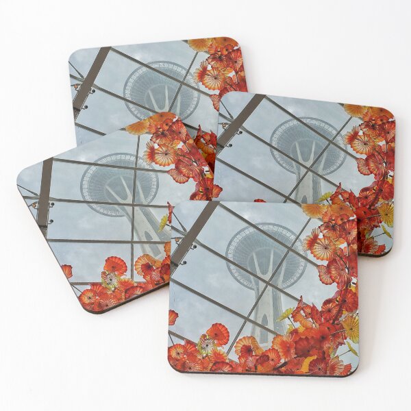 Chihuly Garden and Glass Cork Coaster Set