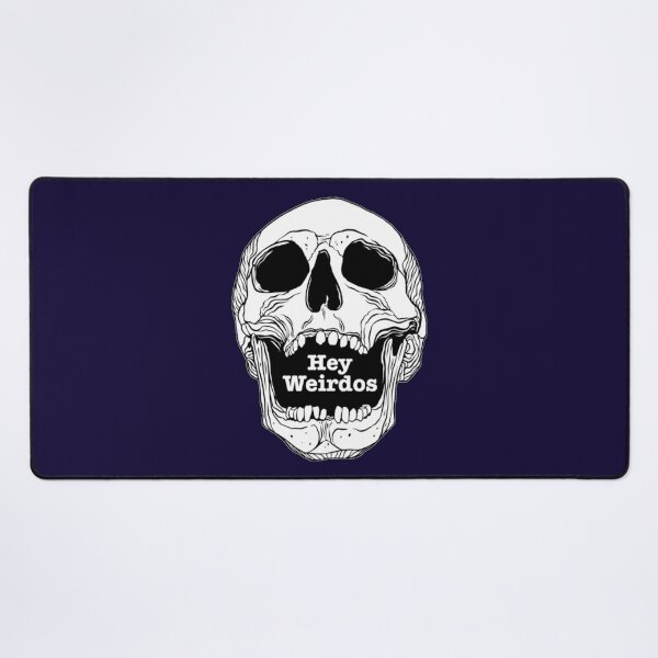 Item preview, Morbid Podcast. Hey Weirdos skull designed and sold by SimardShopSS.