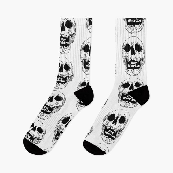 Item preview, Morbid Podcast. Hey Weirdos skull designed and sold by SimardShopSS.