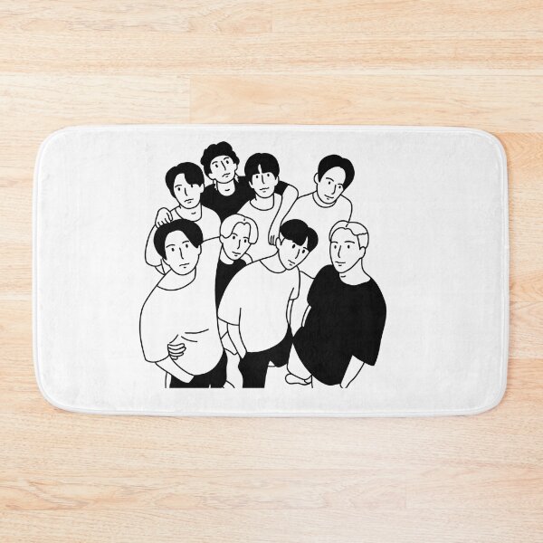 Item preview, stray kids black and white digital art designed and sold by marayznas.