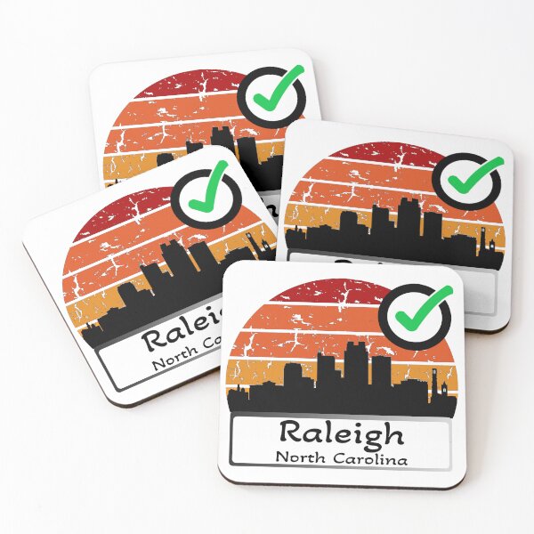 Item preview, raleigh north carolina united states of america Skyline vintage designed and sold by WhereIsTravis.