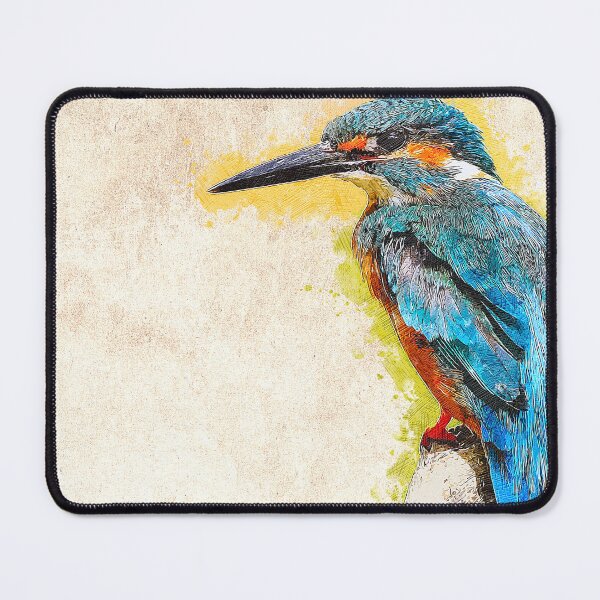 Item preview, Emerald Blue Common Kingfisher - Custom Pet Portrait Art Studio designed and sold by Custom Pet Portrait Art Studio.