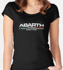 Abarth, a world of performance (white) Women's Fitted Scoop T-Shirt