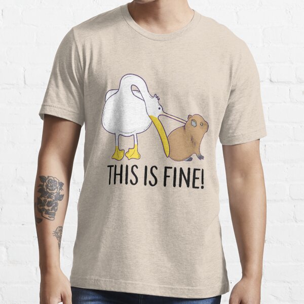 This Is Fine Dog Meme TShirt - T-shirt