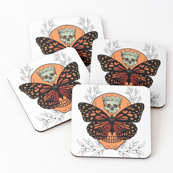Item preview, Orange King skulls-butterfly  designed and sold by KS-Y.