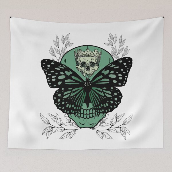 Item preview, Green King skulls-butterfly  designed and sold by KS-Y.