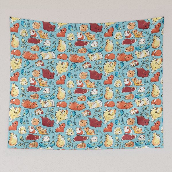 Item preview, Guinea Pig Huddle In Blue designed and sold by Paigekotalik.