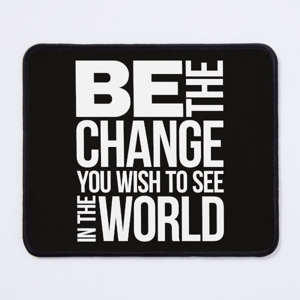 Item preview, Be The Change Gandhi Inspiration Quote designed and sold by designandclouds.