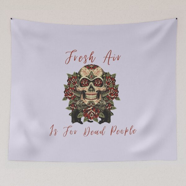 Item preview, Morbid Fresh Air Is For Dead People brown designed and sold by SimardShopSS.