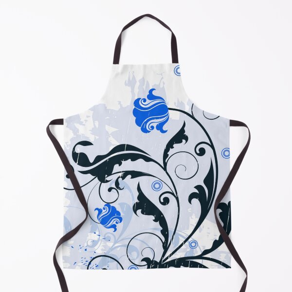 Item preview, White Blue Floral Art designed and sold by Tshirtstory.