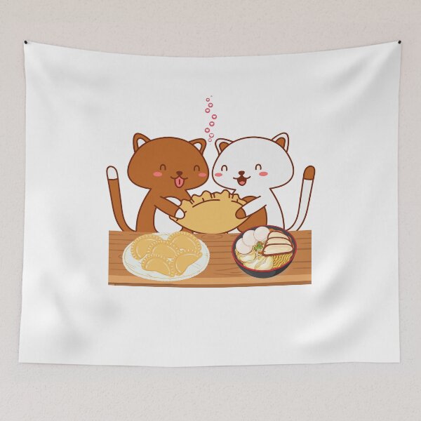 Item preview, Top Selling Cute Cat Eating Ramen designed and sold by Fudoitga.