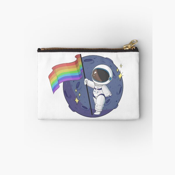 Item preview, Cute Rainbow Pride Flag - Moon Landing Astonaut designed and sold by San-mii.