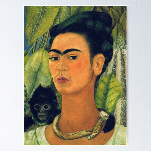 Item preview, self potrait with monkey designed and sold by lauraix.