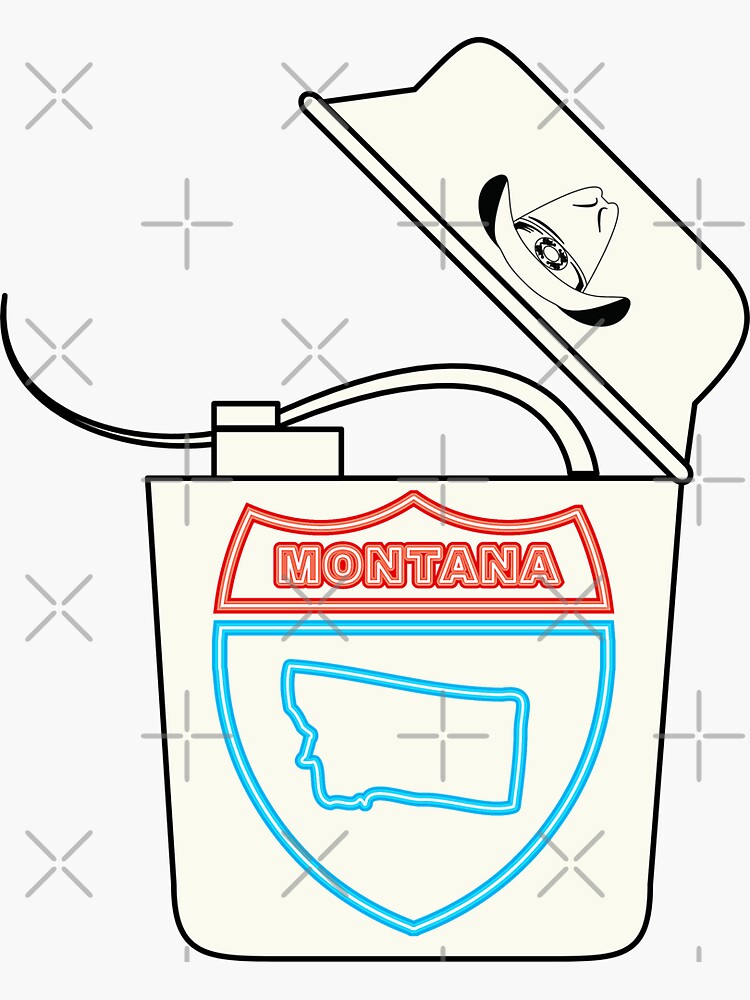 "Montana Dental Floss Tycoon" Sticker for Sale by dome5150 Redbubble