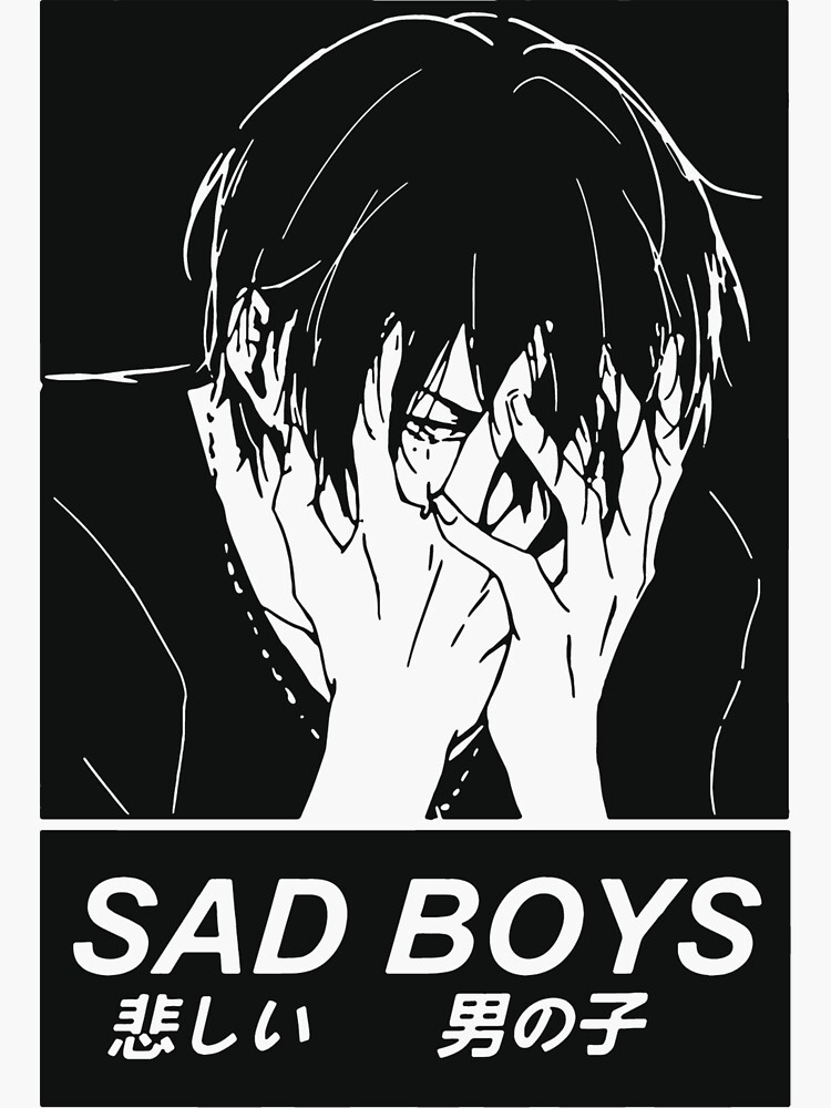 Anime Sad Boys Sticker For Sale By Felix8186 Redbubble 1869