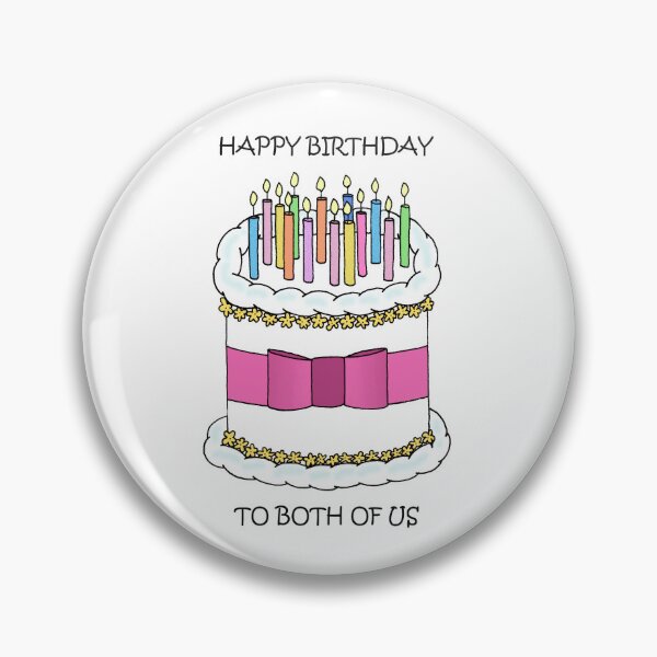 Item preview, Tarta y velas de cumpleaños conjuntas mutuas el mismo día designed and sold by KateTaylor.