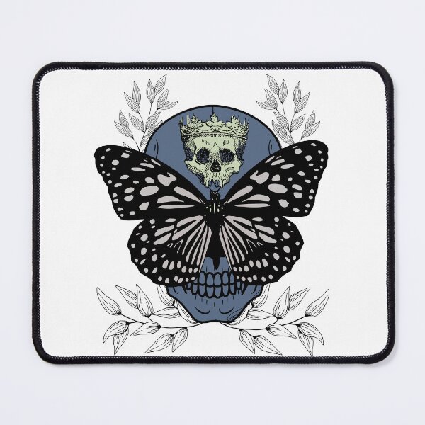Item preview, Grey-blue King skulls-butterfly designed and sold by KS-Y.