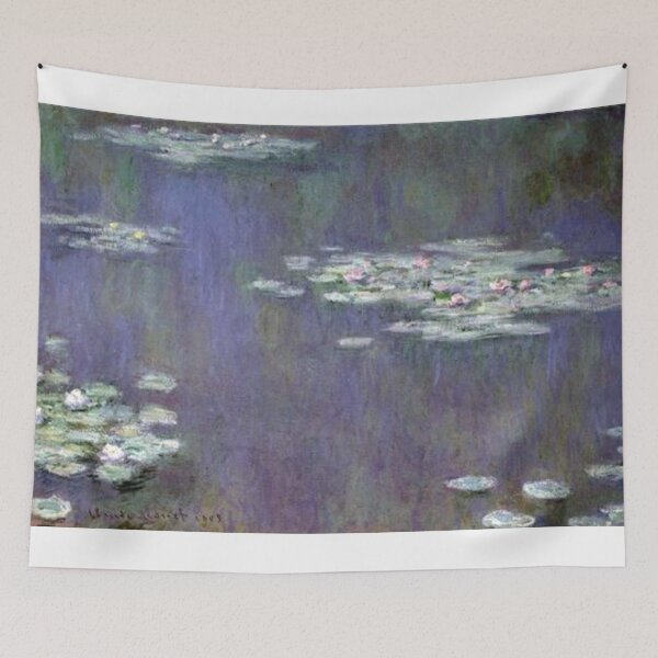 Item preview, Claude Monet Water Lilies in Blue 1905  designed and sold by erlinalaila.