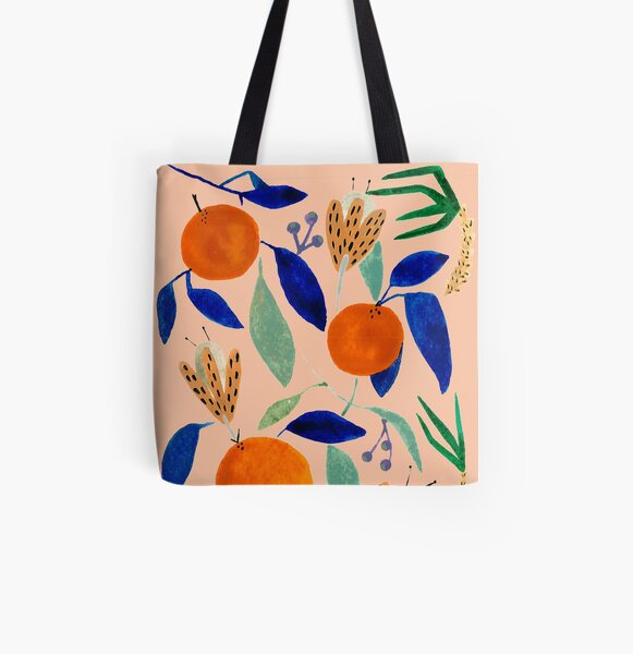 Orange Mania All Over Print Tote Bag