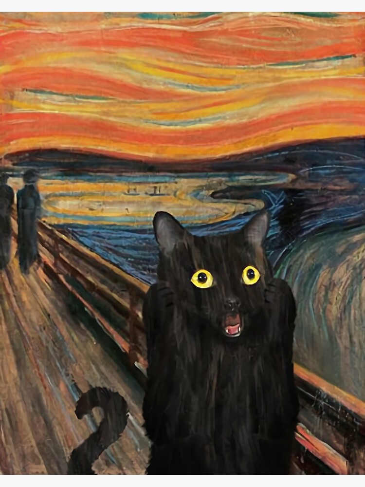 the scream cat painting