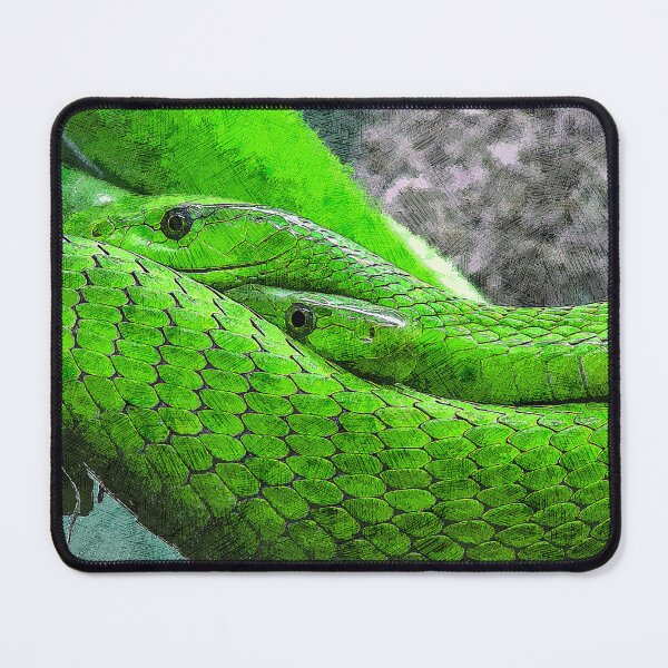 Item preview, Two Emerald Green Tree Python - Custom Pet Portrait Art Studio designed and sold by Custom Pet Portrait Art Studio.