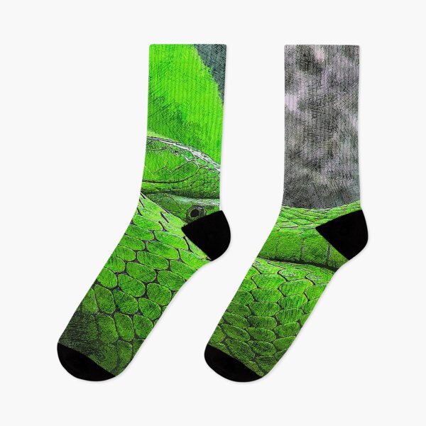 Item preview, Two Emerald Green Tree Python - Custom Pet Portrait Art Studio designed and sold by Custom Pet Portrait Art Studio.