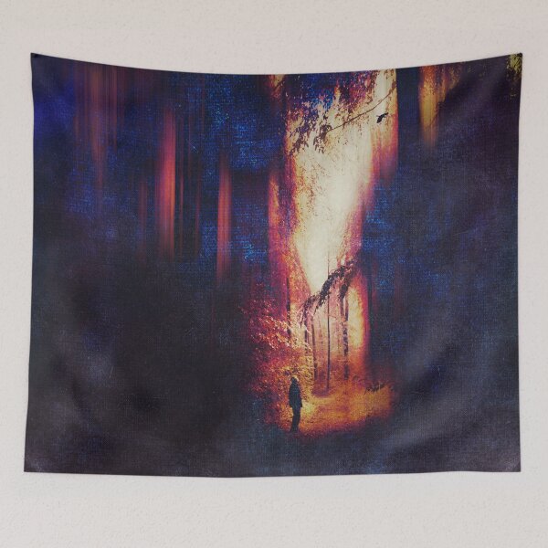 Item preview, Just Like In A Dream - Surreal Forest Scene designed and sold by Dyrk Wyst Redbubble Shop.