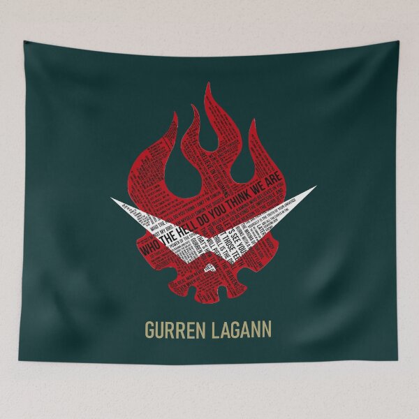 Item preview, Gurren Lagann Mens Long Sleeve Sweatshirts Men Hoodies Black designed and sold by SaberArt.