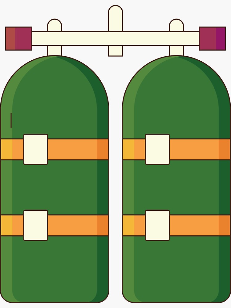 "Diving Tank" Sticker for Sale by Kakalit Redbubble