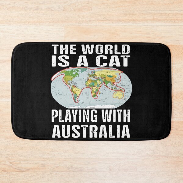 Item preview, The World Is A Cat Playing With Australia  designed and sold by SaberArt.