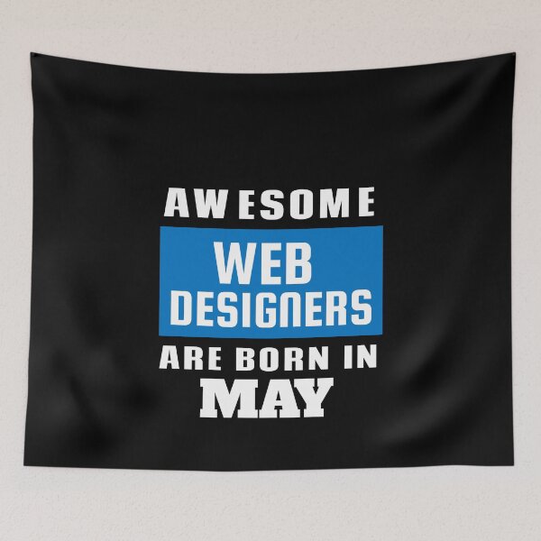 Item preview, Awesome Web Designers Are Born In May - Birthday designed and sold by Superhero Gear.