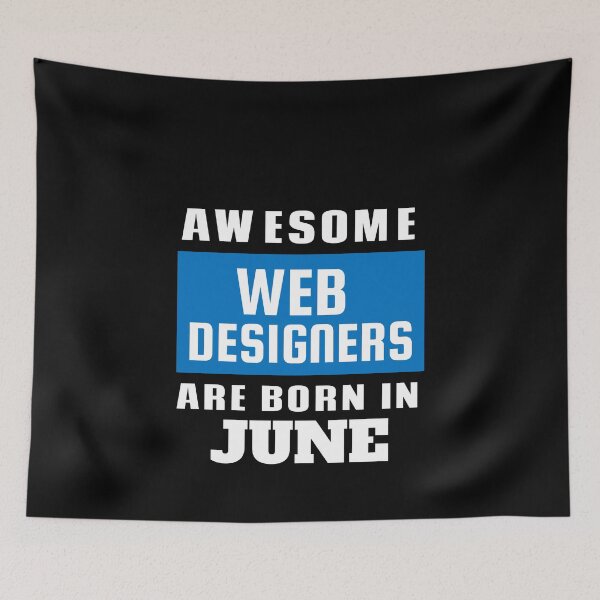 Item preview, Awesome Web Designers Are Born In June - Birthday designed and sold by Superhero Gear.