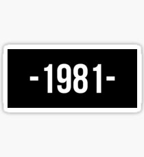 1981 Sticker