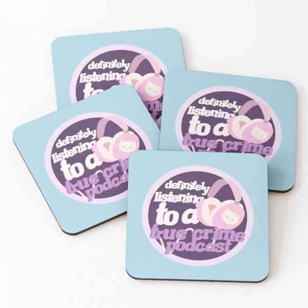 Item preview, definitely listening to a true crime podcast pink designed and sold by SimardShopSS.