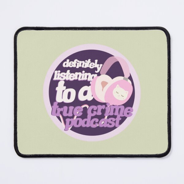 Item preview, definitely listening to a true crime podcast pink designed and sold by SimardShopSS.