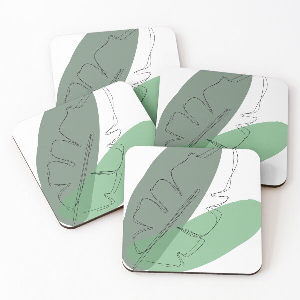 Item preview, One Line Art Leaf designed and sold by Casparbuisness.