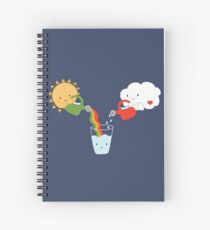 The Glass is Refillable Spiral Notebook