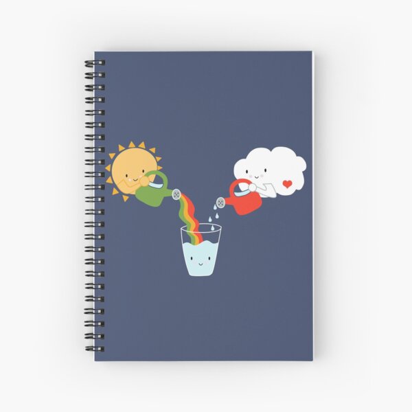 The Glass is Refillable Spiral Notebook