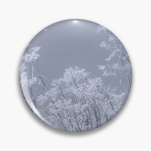 Item preview, Blooming Yarrow in Flower, Monochromatic Blue Grey Color Design designed and sold by CreateShape.