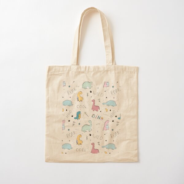 Dinosaur Cotton Tote Bag